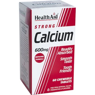 Health Aid Sterk Calcium 600mg 60 kauwtabletten
