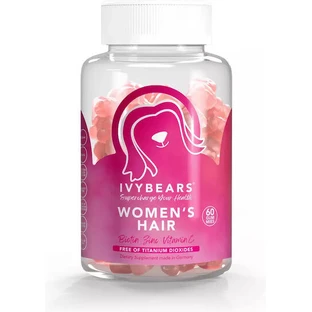 IvyBears Supplément diététique pour les cheveux des femmes Spécial 60 bonbons gélifiés