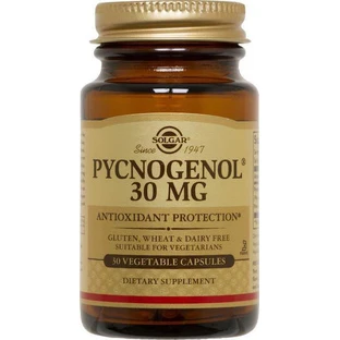 Solgar Pycnogenol 30mg Nahrungsergänzungsmittel Spezial 30 pflanzliche Kapseln