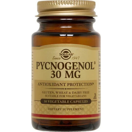 Solgar Pycnogenol 30mg Nahrungsergänzungsmittel Spezial 30 pflanzliche Kapseln