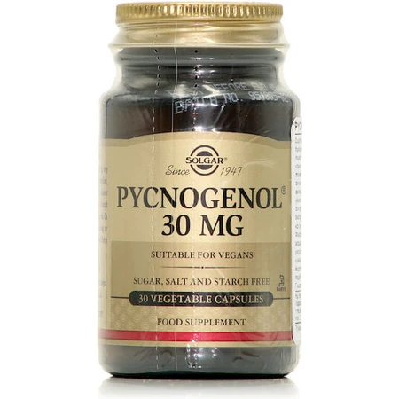 Solgar Pycnogenol 30mg Nahrungsergänzungsmittel Spezial 30 pflanzliche Kapseln
