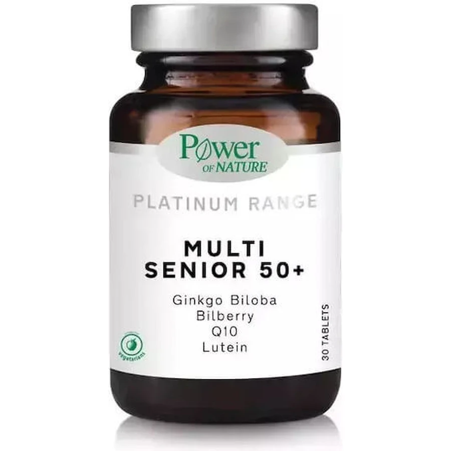 Power Of Nature Platinum Range Multi Senior 50+ Multivitamínico Energético 30 Comprimidos