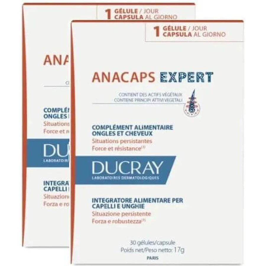 Ducray Anacaps Expert Spezial Nahrungsergänzungsmittel 2 x 15 Kapseln