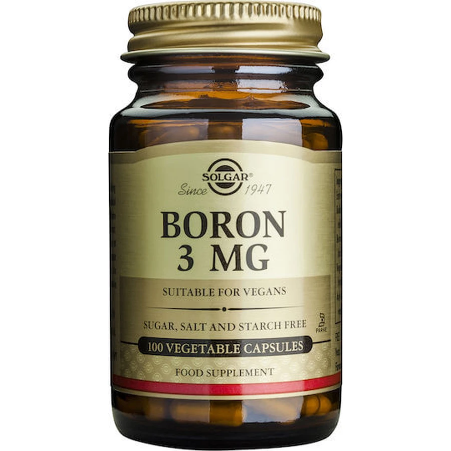Solgar Boron 3mg Menopause Supplement 100 gélules végétales