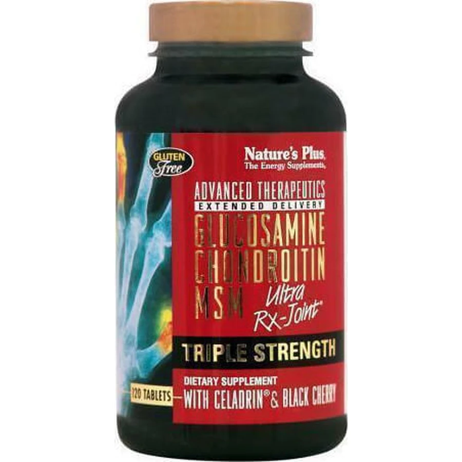 Nature's Plus Triple Strength Triple Strength Ultra Rx-Joint Glucosamine, Chondroitin & MSM Joint & Bone Health Supplement 120 tabs