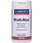 Lamberts Multi-Max Multivitamin für Energie geeignet für Erwachsene 50+ 60 Tabletten