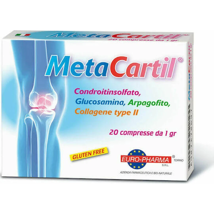 Bionat MetaCartil Supliment pentru Sănătatea Articulațiilor & Oaselor 20 file