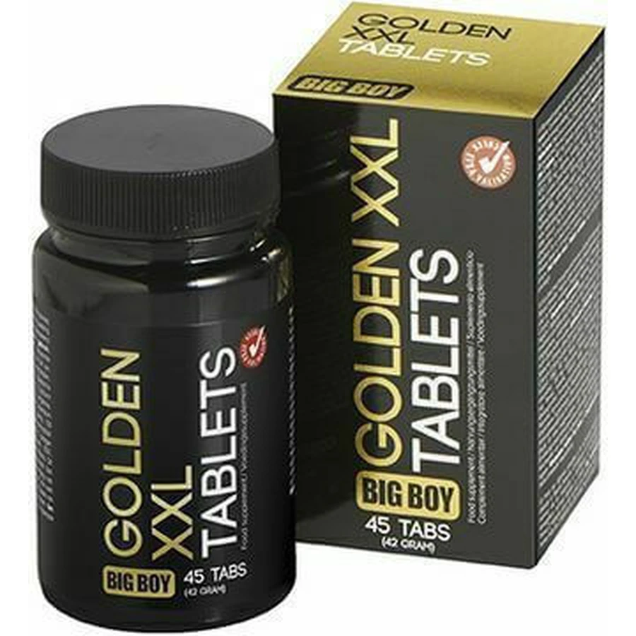 Cobeco Pharma Big Boy Golden Golden XXL Tabletten Libido & Testosteron steigernde Ergänzung 45 Tabs
