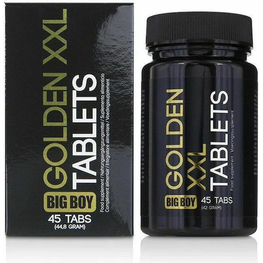 Cobeco Pharma Big Boy Golden Golden XXL Tabletten Libido & Testosteron steigernde Ergänzung 45 Tabs
