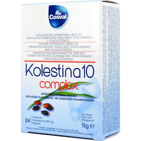 Cosval Kolestina 10 Complemento Alimenticio Complejo Especial 24 cáps.