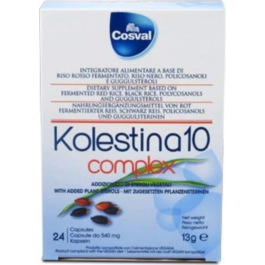 Cosval Kolestina 10 Complemento Alimenticio Complejo Especial 24 cáps.