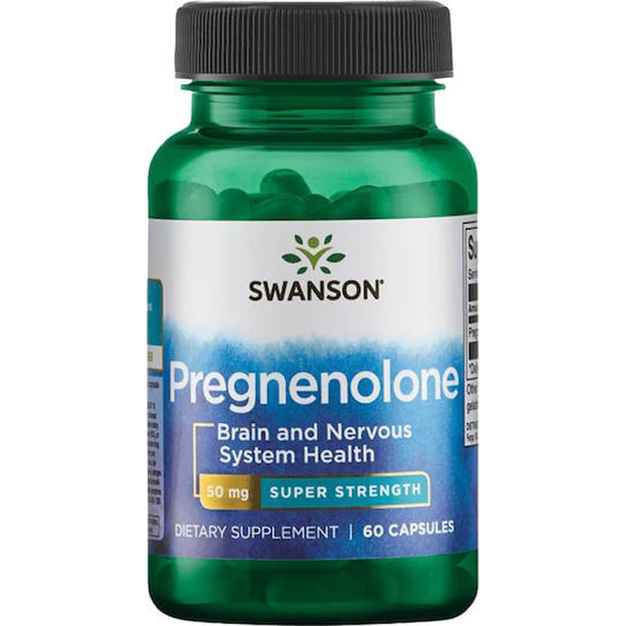 Swanson Super-Strength Pregnenolone 50mg Memory Supplement 60 caps