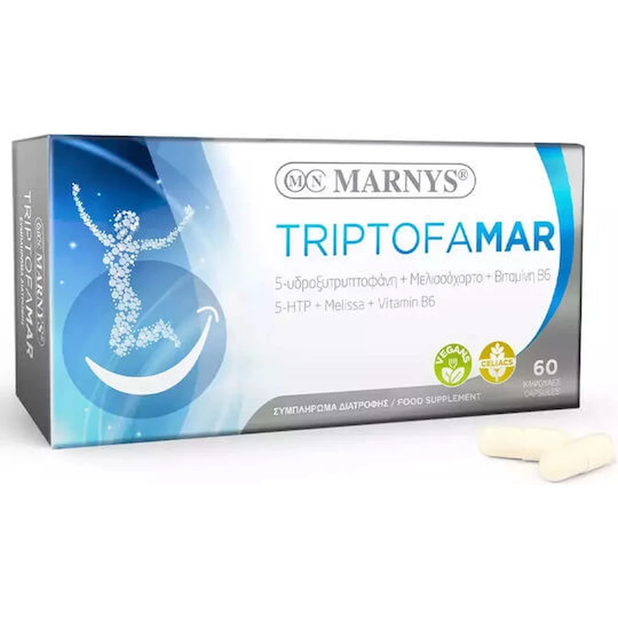 Marnys Triptofamar Vitamina para la salud del sistema nervioso 300 mg 60 cáps.