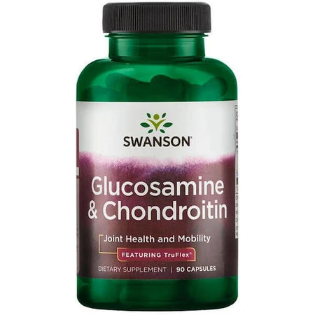 Swanson Glucosamine & Chondroitin Suplemento para la salud ósea y articular 90 cáps.