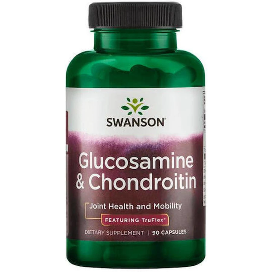 Swanson Glucosamine & Chondroitin Suplemento para la salud ósea y articular 90 cáps.