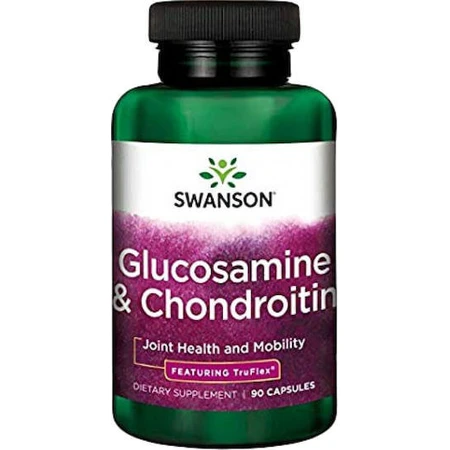 Swanson Glucosamine & Chondroitin Suplemento para la salud ósea y articular 90 cáps.