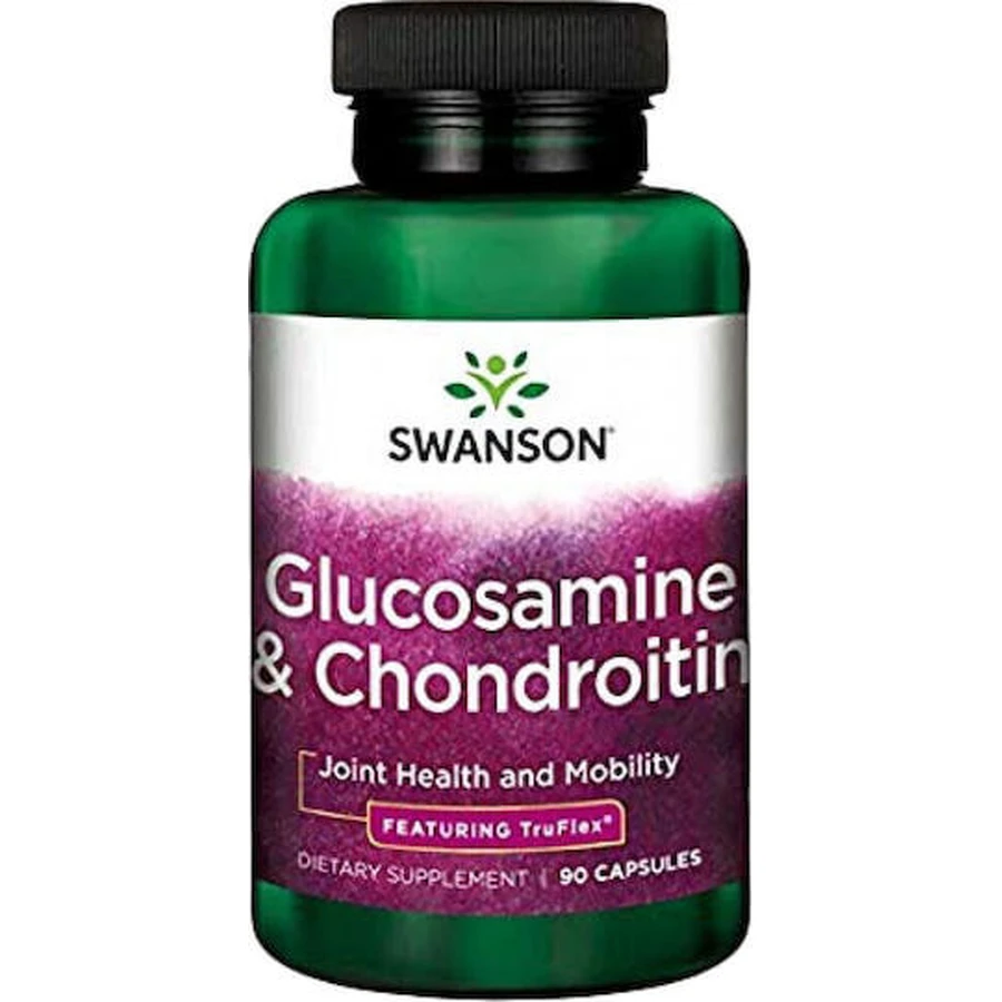 Swanson Glucosamine & Chondroitin Suplemento para la salud ósea y articular 90 cáps.