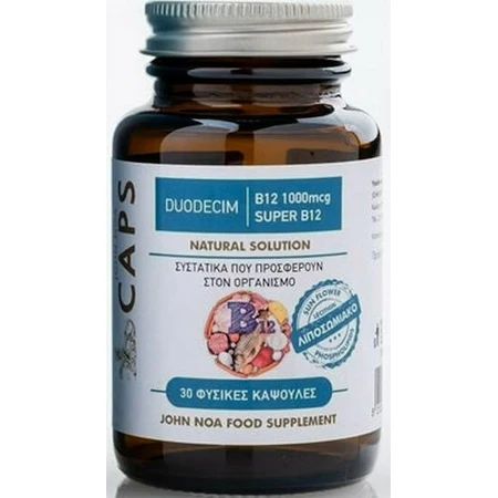 John Noa Caps Duodecim Vitamine voor de gezondheid van het zenuwstelsel 1000mcg 30 caps