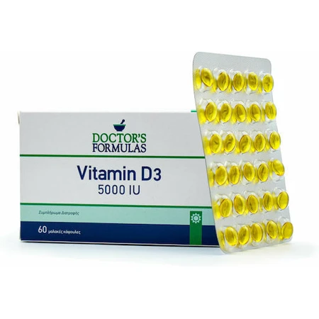 Doctor's Formulas Vitamin D3 Vitamin for Immune Support & Egg Health 5000iu 60 softgels
