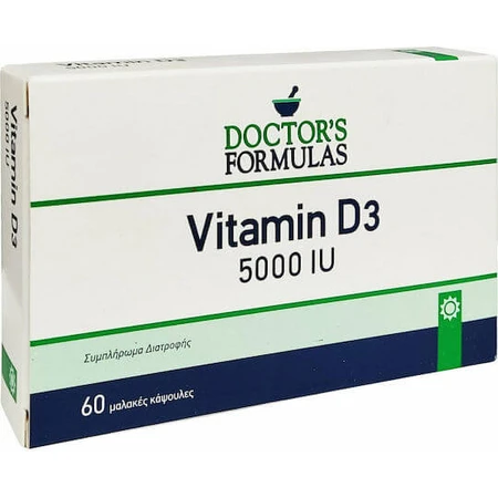 Doctor's Formulas Vitamin D3 Vitamin for Immune Support & Egg Health 5000iu 60 softgels