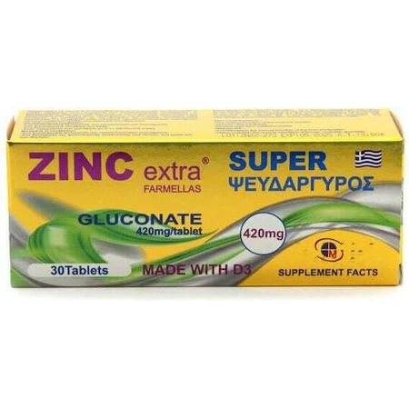 Medichrom Zinc Extra Super Super Glycinate 420mg 30 Tablets
