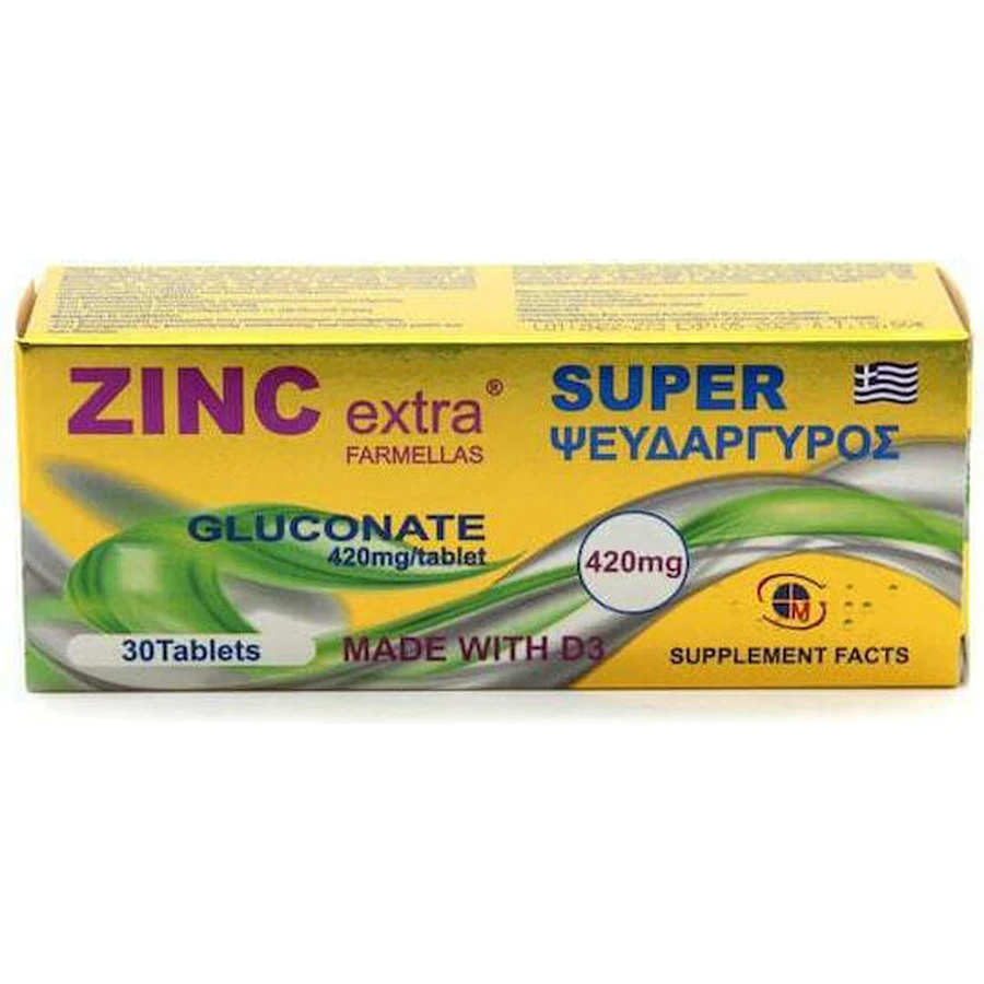 Medichrom Zinc Extra Super Super Glycinate 420mg 30 Tablets