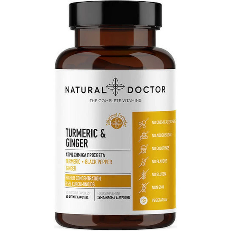 Natural Doctor Turmeric & Ginger 60 caps