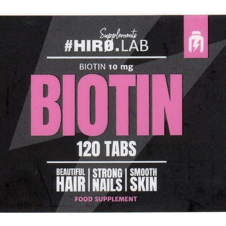 Hiro.Lab Biotin Vitamin for Hair, Skin & Nails 10mg 120 Tablets