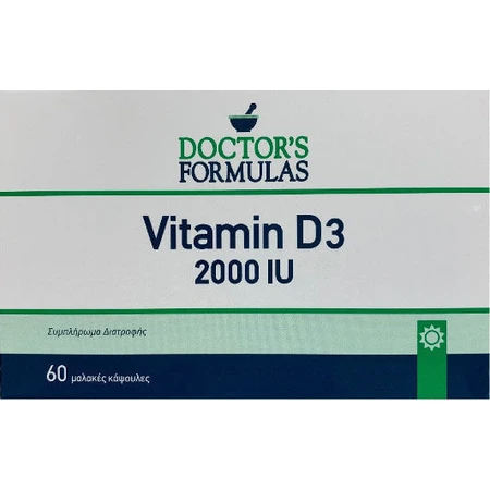 Doctor's Formulas Vitamin D3 Vitamin für Immunsystem Unterstützung & Ei Gesundheit 2000iu 60 caps