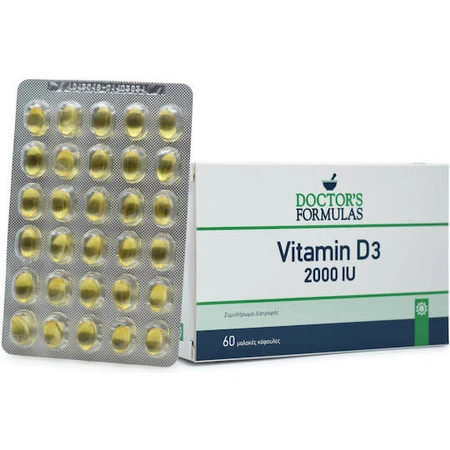 Doctor's Formulas Vitamin D3 Vitamin für Immunsystem Unterstützung & Ei Gesundheit 2000iu 60 caps