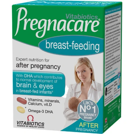 Vitabiotics Pregnacare Breast Feeding 700mg Schwangerschaft Ergänzung 56 Tabs 28 caps