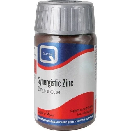 Quest Synergistic Zinc with Copper 15mg with Copper 90 tablets