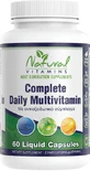 Natural Vitamins Complete Complete Daily Multivitamin Multivitamin for Energy, Immune Strengthening &amp; Hair 60 caps