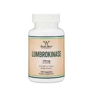 Lumbrokinase 150 mg per serving, 120 capsules, Double Wood