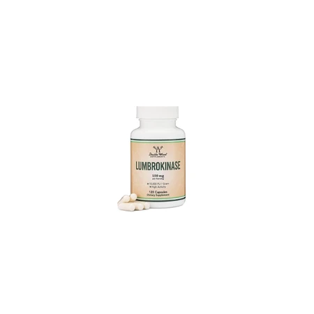 Lumbrokinase 150 mg per serving, 120 capsules, Double Wood