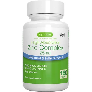 iGennus Zinc Complex 25mg 180 Comprimés