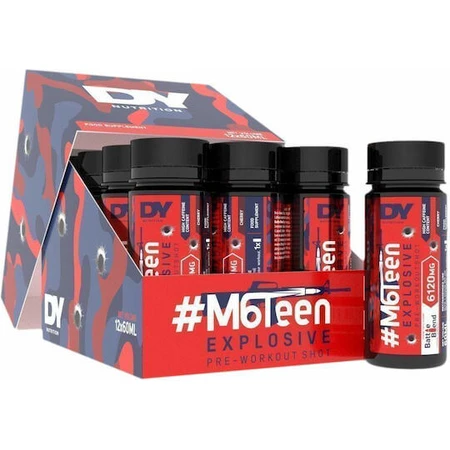 Dorian Yates Pre-Workout M6Teen Vloeibaar Speciaal Voedingssupplement 12 x 60ml Perzik