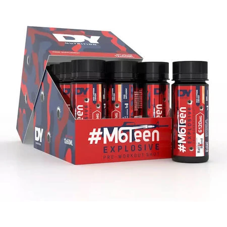 Dorian Yates Pre-Workout M6Teen Vloeibaar Speciaal Voedingssupplement 12 x 60ml Perzik
