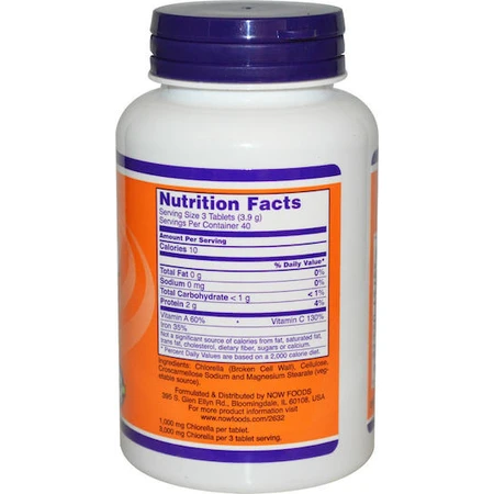 Now Foods Chlorella 60 dossiers
