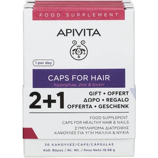 Apivita Caps For Hair Nahrungsergänzungsmittel Spezial 3 x 10 Kapseln