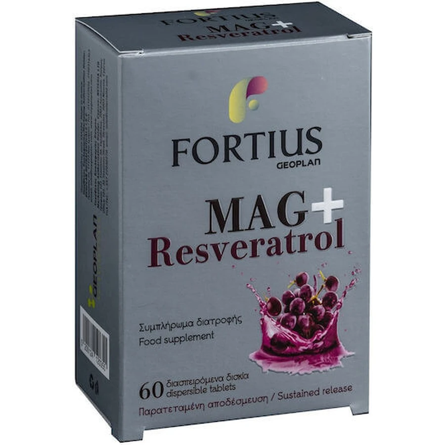 Geoplan Nutraceuticals Mag & Resveratrol 200mg 60 disques sublinguaux