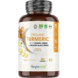 WeightWorld Bio-Kurkuma mit Ingwer und schwarzem Pfeffer 180 Kapseln