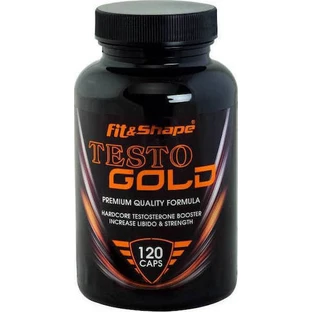 Fit & Shape Testo Gold Workout & Testosterone Boosting Supplement 120 caps