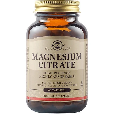 Solgar Magnesium-Zitrat 200mg 60 Tabletten