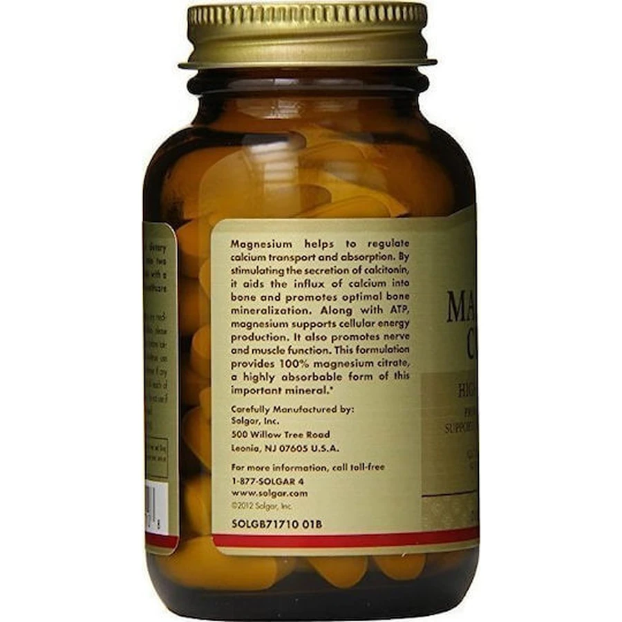 Solgar Magnesium-Zitrat 200mg 60 Tabletten