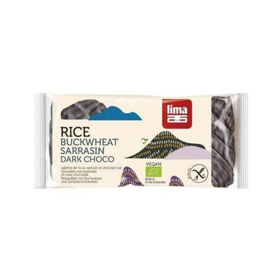 Acquista Tondi di grano saraceno espansi con cioccolato fondente, 90gr, Lima Tondi di grano saraceno espansi con cioccolato fondente, 90gr, Lima