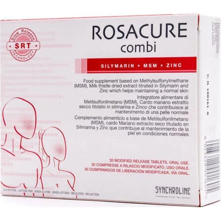 Synchroline Rosacure Combi Suplemento para la Salud Articular y Ósea 30 cáps.