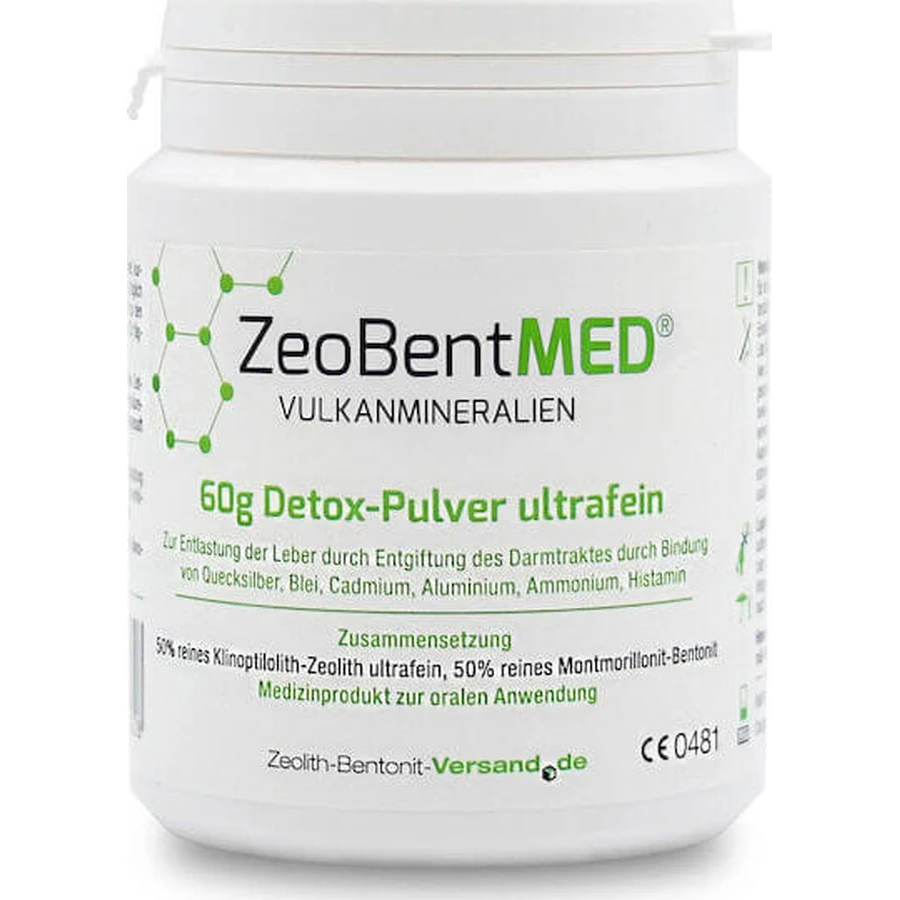 Zeolith-Bentonite-Versand Zeobent Med 60gr
