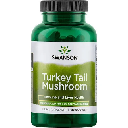 Swanson Truthahnschwanzpilz 500mg Nahrungsergänzungsmittel Special Special 120 Kapseln