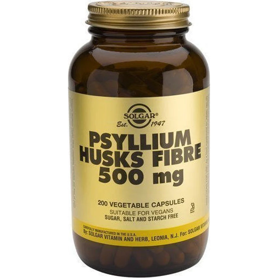 Solgar Psyllium Husks Suplemento Alimenticio de Fibra Especial 200 cápsulas vegetales